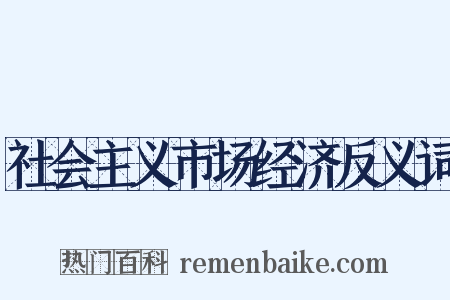 社会主义市场经济反义词是什么意思的图片
